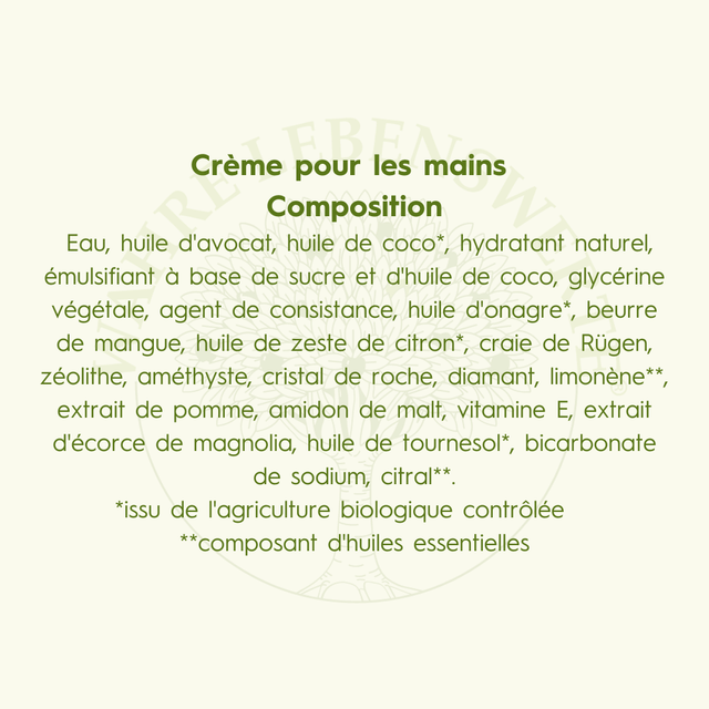 Crème pour les mains 